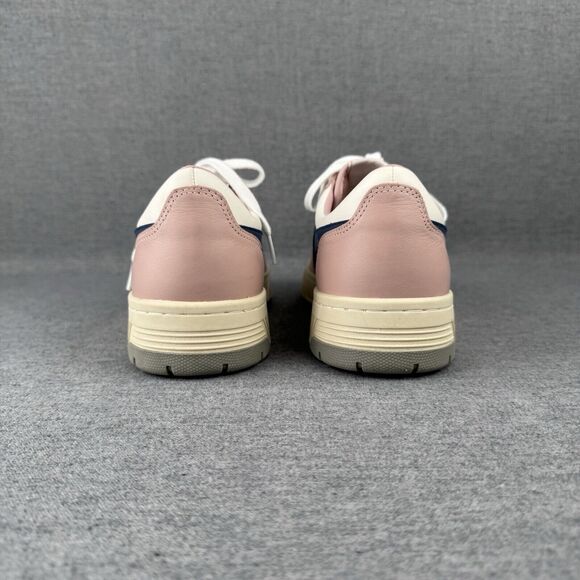 Gola Sneakers Womens 10 Rose Pink Navy Leather Lace Up CLB535 Challenge Tennis - Picture 7 of 13